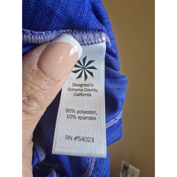 Athleta tank women's size small. Purple 1/4 zip with pocket on backside - Picture 6 of 10